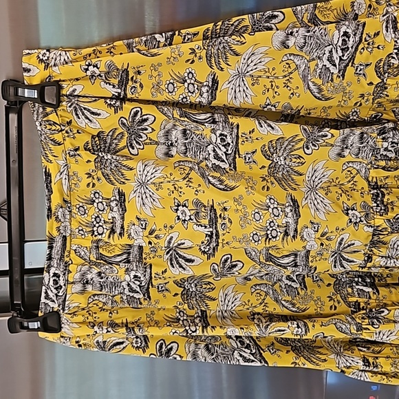 💕STAUD💕 Sea Skirt ~ Yellow Toile 4 NWOT - Picture 3 of 13
